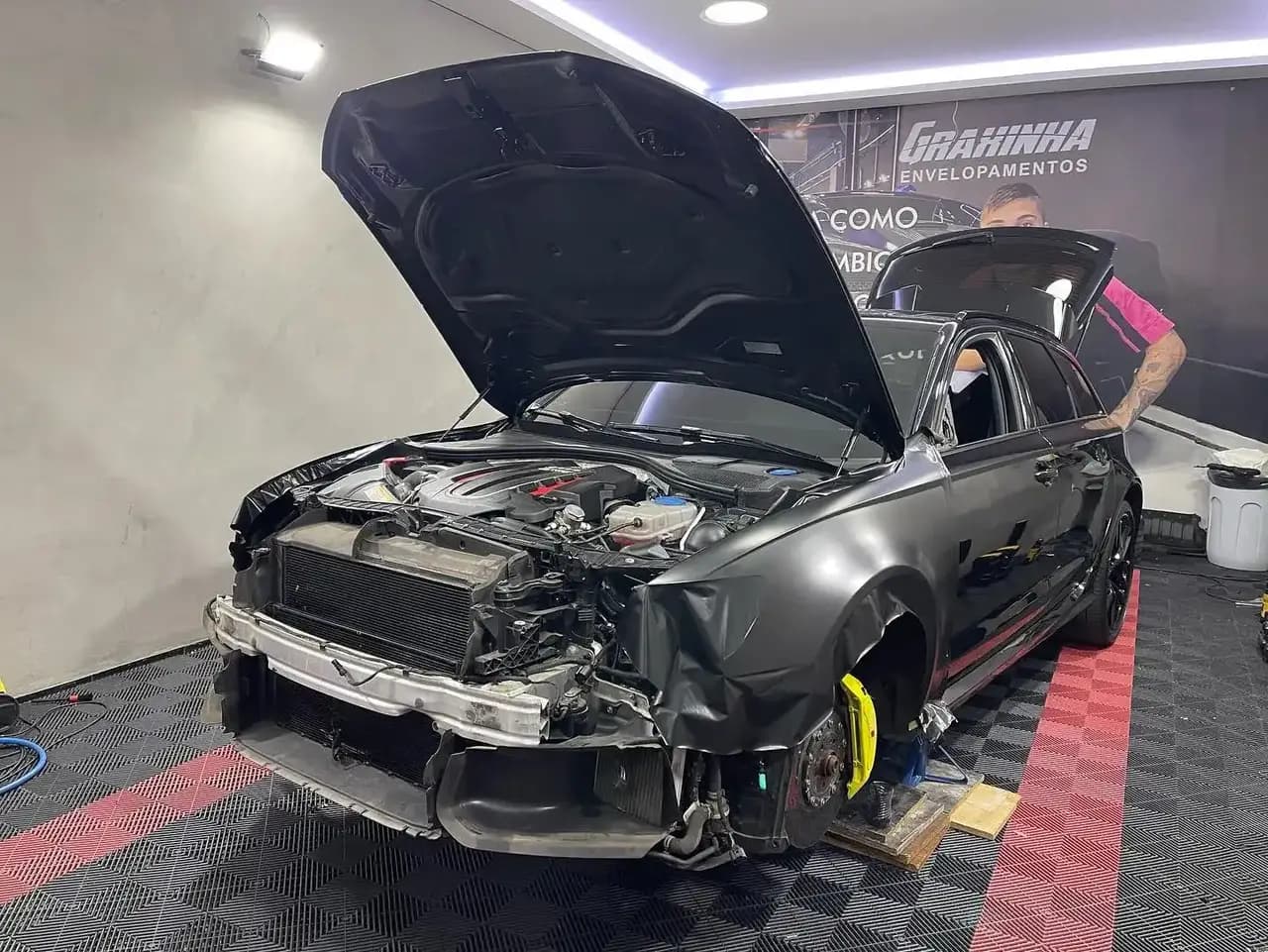 Audi RS6 finalizado — vista 3/4