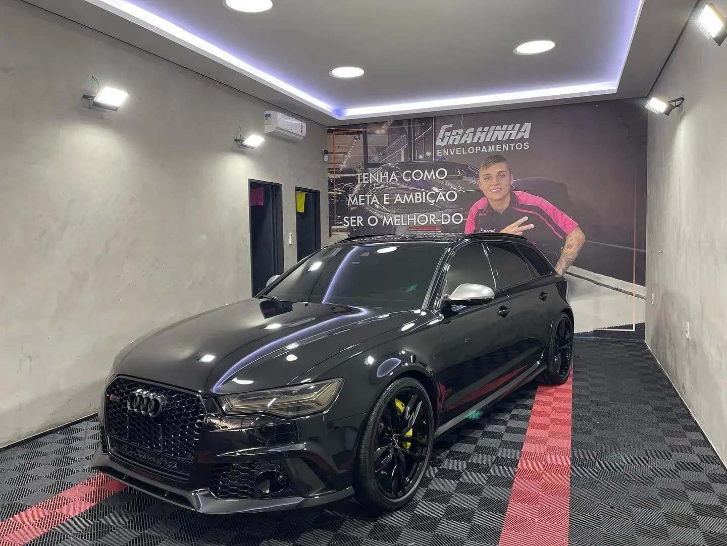 Audi RS6 Avant antes do envelopamento